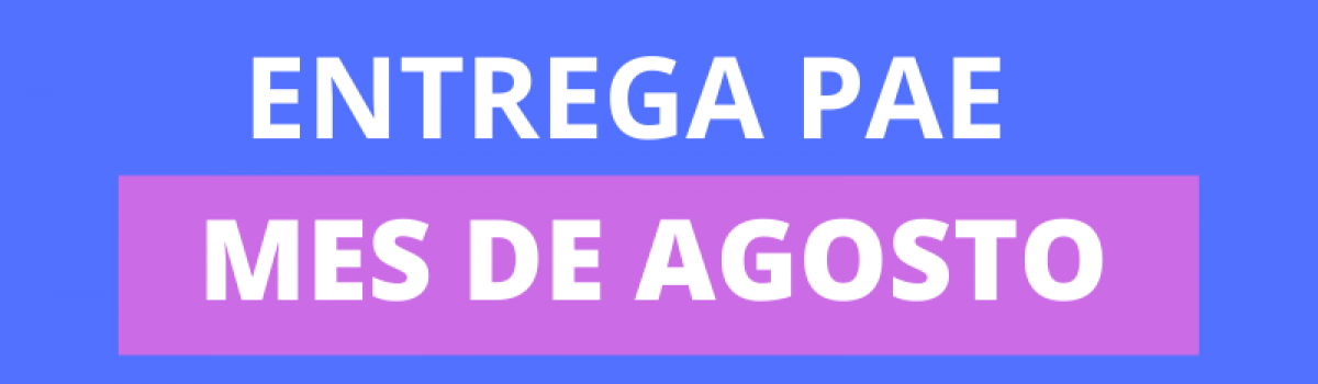 PAE MES DE AGOSTO